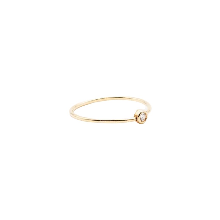 Bague GINETTE NY en or jaune et diamant - Castafiore