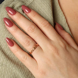 Bague GINETTE NY "Fairy Revolution Ring" en Or rose - Castafiore