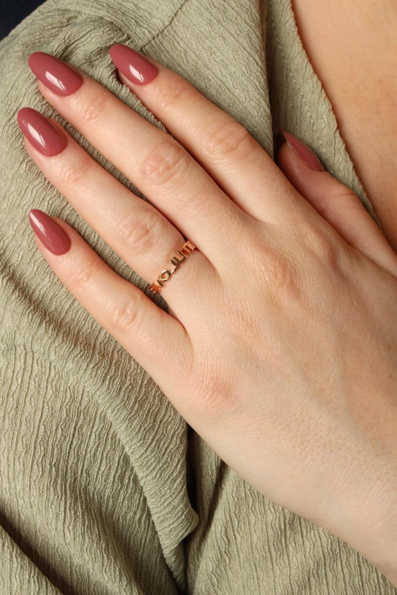 Bague GINETTE NY "Fairy Revolution Ring" en Or rose - Castafiore