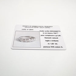 Bague GIOVANNETTI en or blanc et diamants - Castafiore