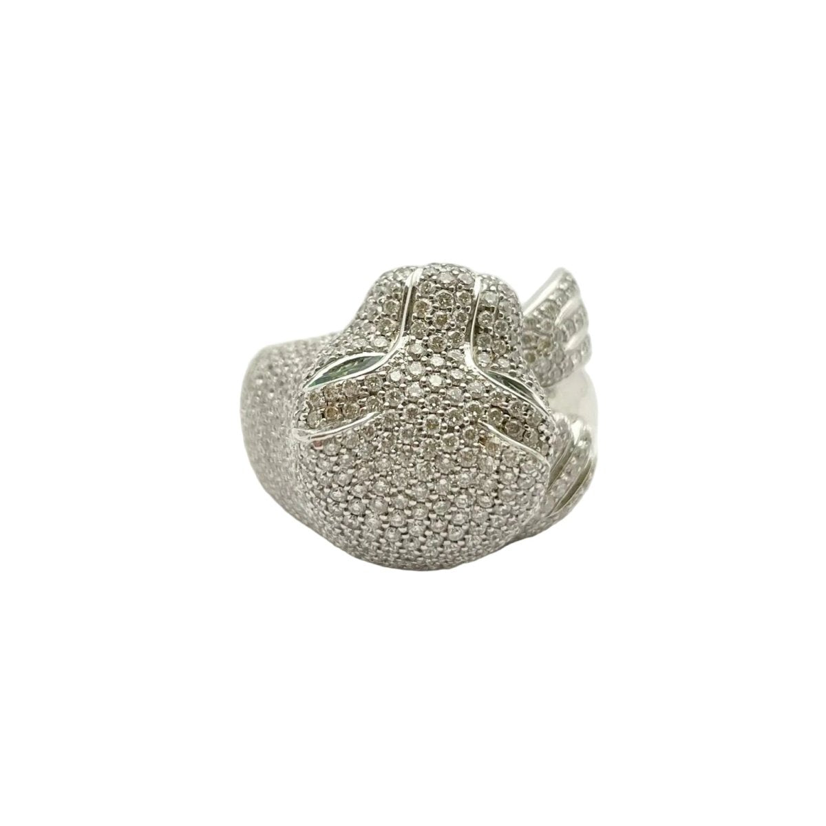 Bague GOUBLE' PARIS en or blanc, tsavorites et diamants - Castafiore