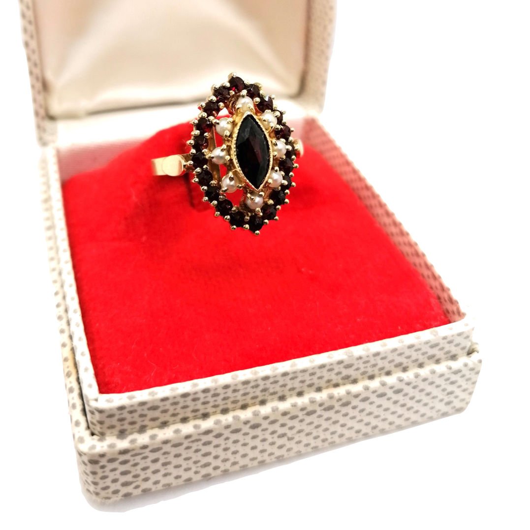 Bague grenats vintage - Castafiore