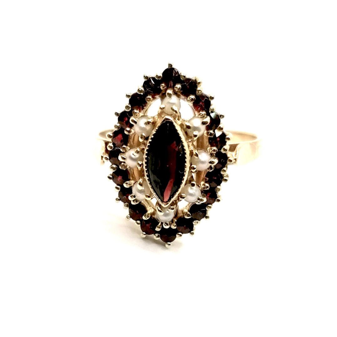 Bague grenats vintage - Castafiore
