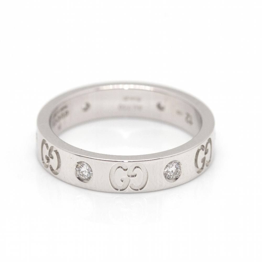 Bague GUCCI avec diamants et or blanc - Castafiore