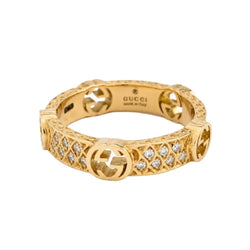 Bague GUCCI en or jaune et diamants - Castafiore
