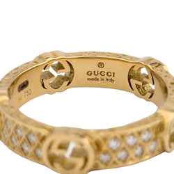 Bague GUCCI en or jaune et diamants - Castafiore