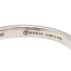 Bague GUCCI "Running G" en or blanc et diamants - Castafiore