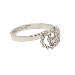 Bague GUCCI "Running G" en or blanc et diamants - Castafiore