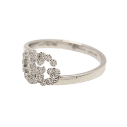 Bague GUCCI "Running G" en or blanc et diamants - Castafiore