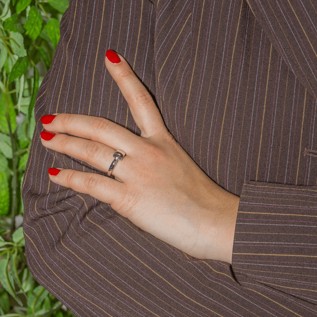 Bague GUY LAROCHE en or blanc - Castafiore