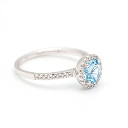 Bague HALO en or et diamants - Castafiore