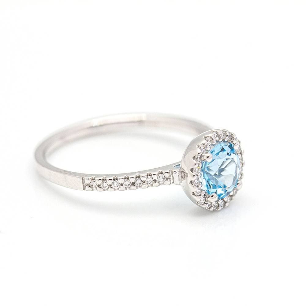 Bague HALO en or et diamants - Castafiore