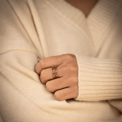 Bague HERMÈS "Ariane" en or rose - Castafiore