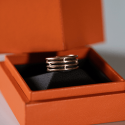 Bague HERMÈS "Ariane" en or rose - Castafiore