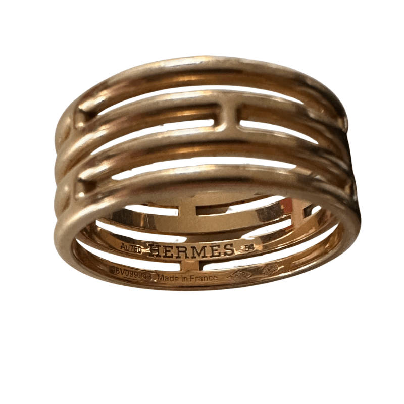 Bague HERMÈS "Ariane" en or rose - Castafiore