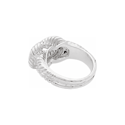 Bague HERMÈS, "Audierne" en argent - Castafiore