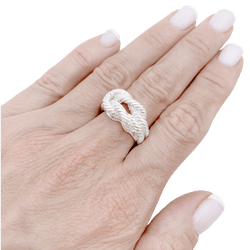 Bague HERMÈS, "Audierne" en argent - Castafiore