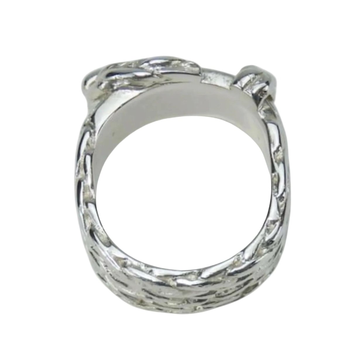 Bague HERMÈS “Boucle Cellier Diane” en argent - Castafiore