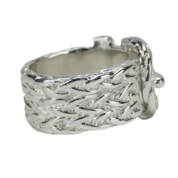 Bague HERMÈS “Boucle Cellier Diane” en argent - Castafiore