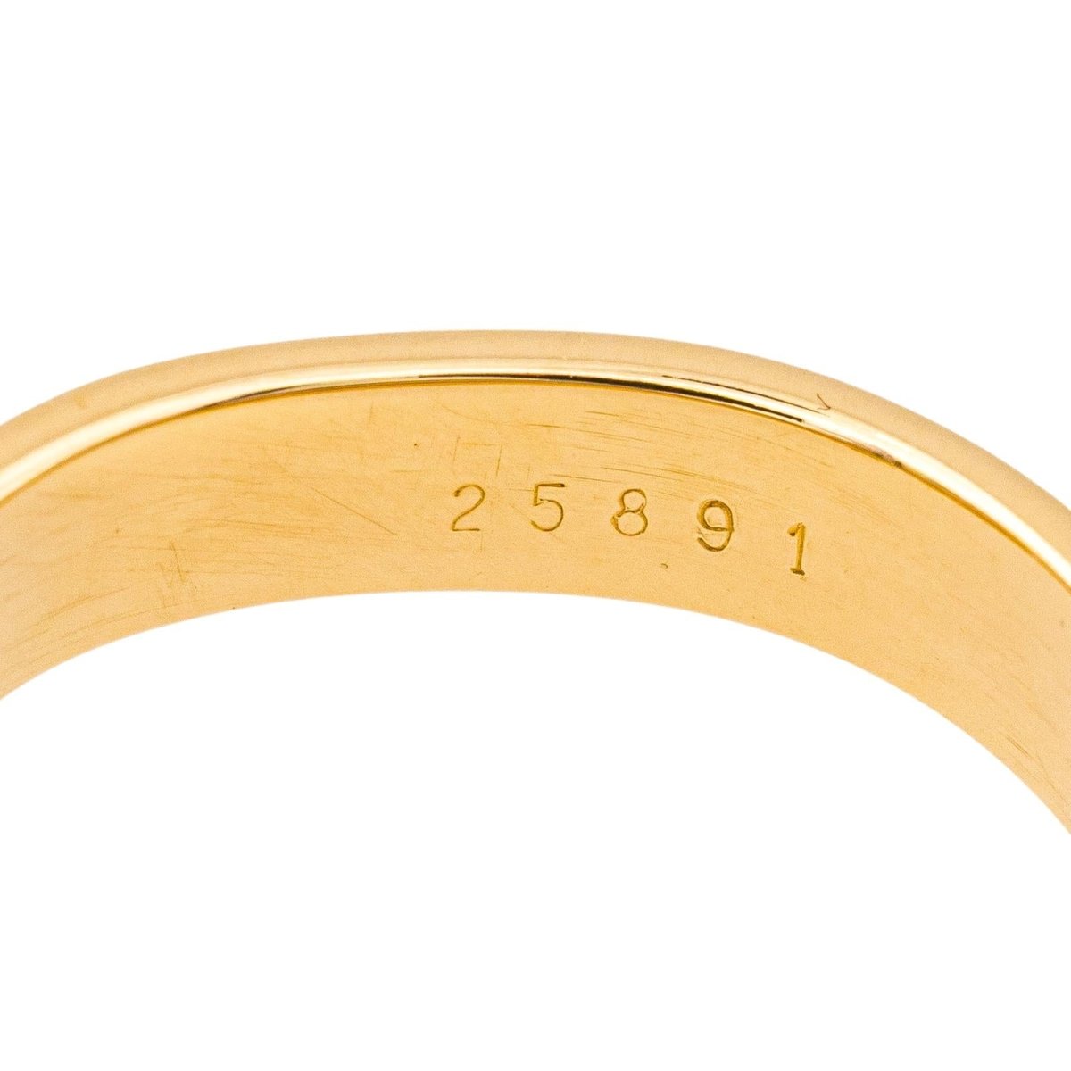 Bague HERMÈS "Ceinture" en or jaune et diamants - Castafiore