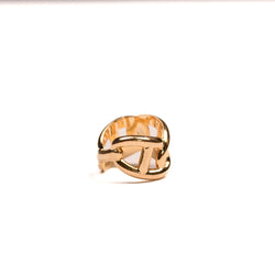 Bague Hermès Chaîne d'Ancre Enchaînée en or jaune - Castafiore