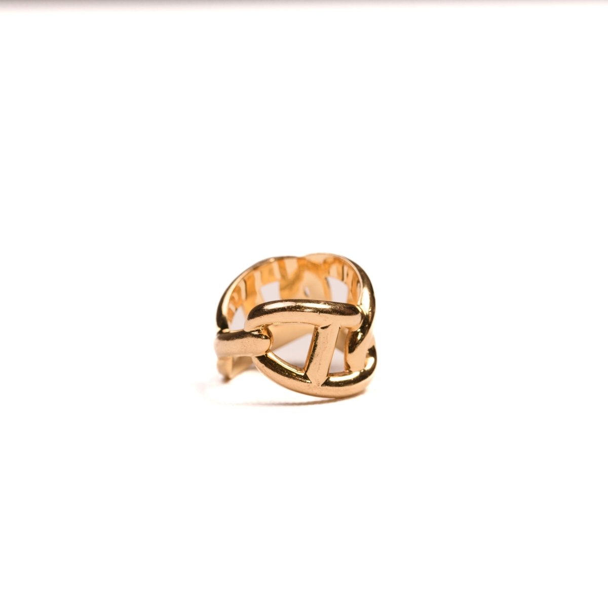 Bague Hermès Chaîne d'Ancre Enchaînée en or jaune - Castafiore