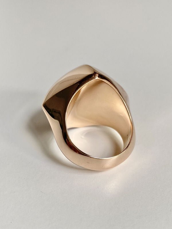 Bague HERMÈS "Collier de chien rock" en or rose 18k - Castafiore