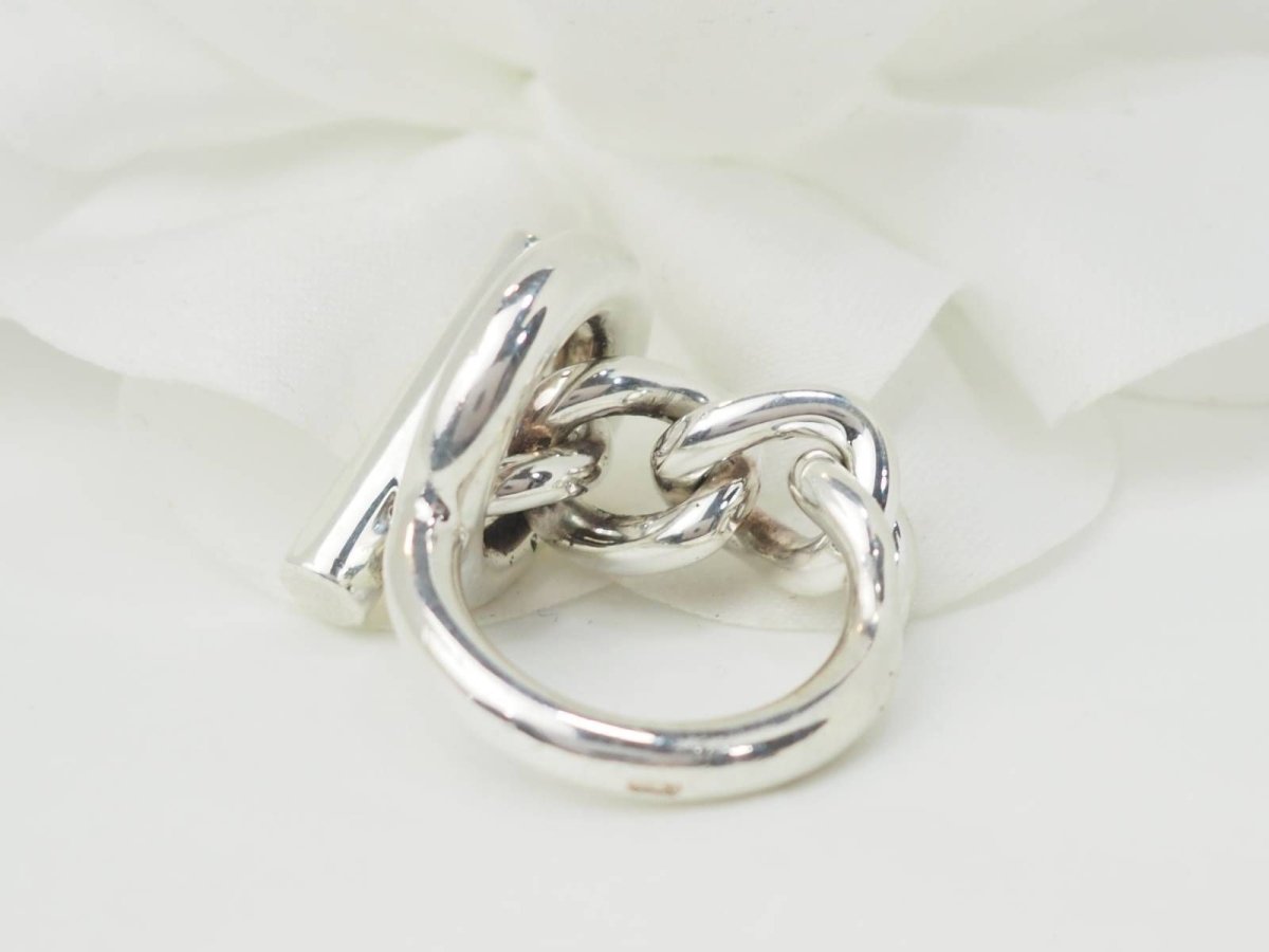 Bague HERMÈS Croisette en argent - Castafiore
