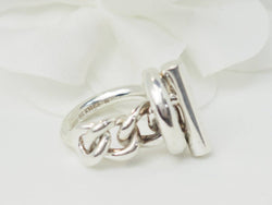 Bague HERMÈS Croisette en argent - Castafiore