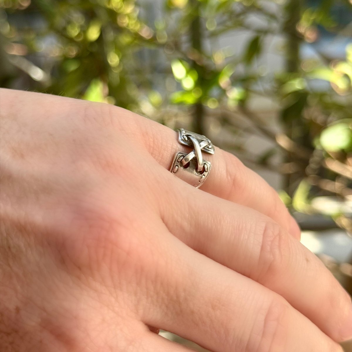 Bague HERMÈS en argent - Castafiore