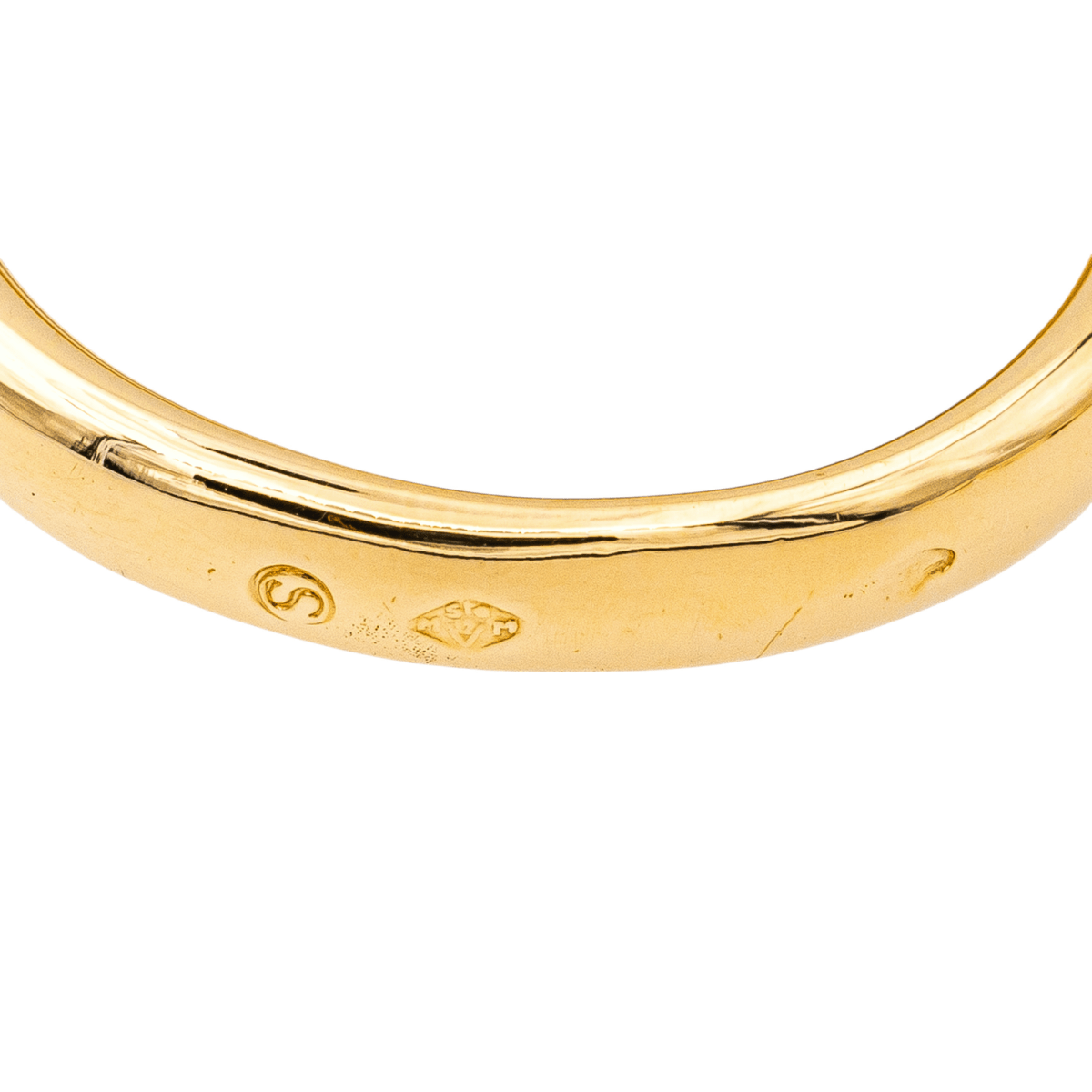 Bague HERMÈS en or jaune et saphir - Castafiore