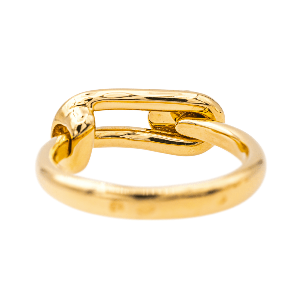 Bague HERMÈS en or jaune et saphir - Castafiore