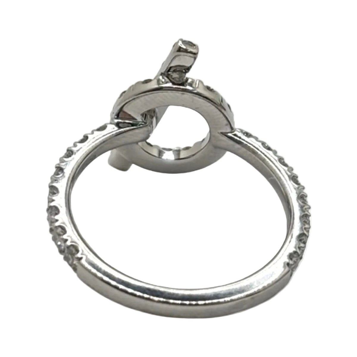 Bague HERMÈS "Finesse" en or blanc et diamants - Castafiore