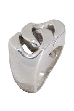 Bague HERMÈS Gourmette en argent - Castafiore