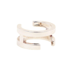 Bague HERMÈS "H" en argent - Castafiore