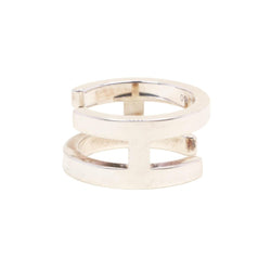 Bague HERMÈS "H" en argent - Castafiore