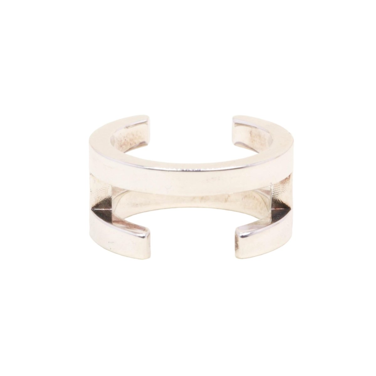 Bague HERMÈS "H" en argent - Castafiore