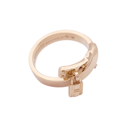Bague HERMES "Kelly Gavroche" or rose. - Castafiore