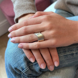 Bague HERMÈS "Niloticus Éclat" en argent - Castafiore