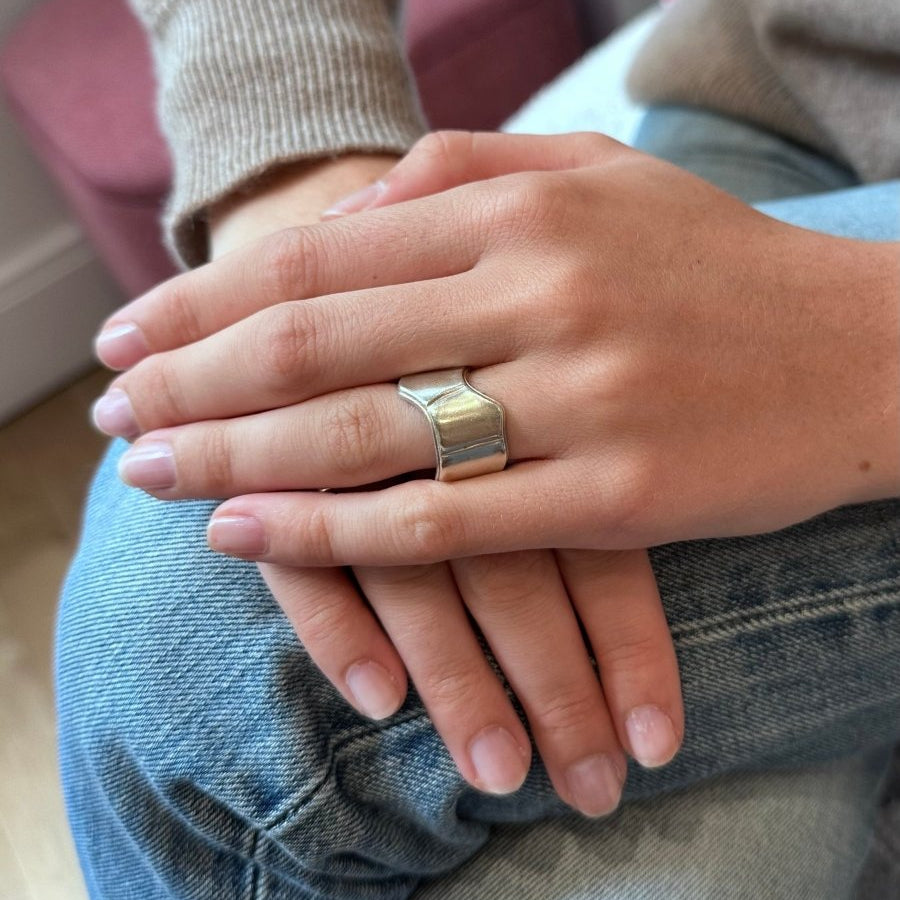 Bague HERMÈS "Niloticus Éclat" en argent - Castafiore