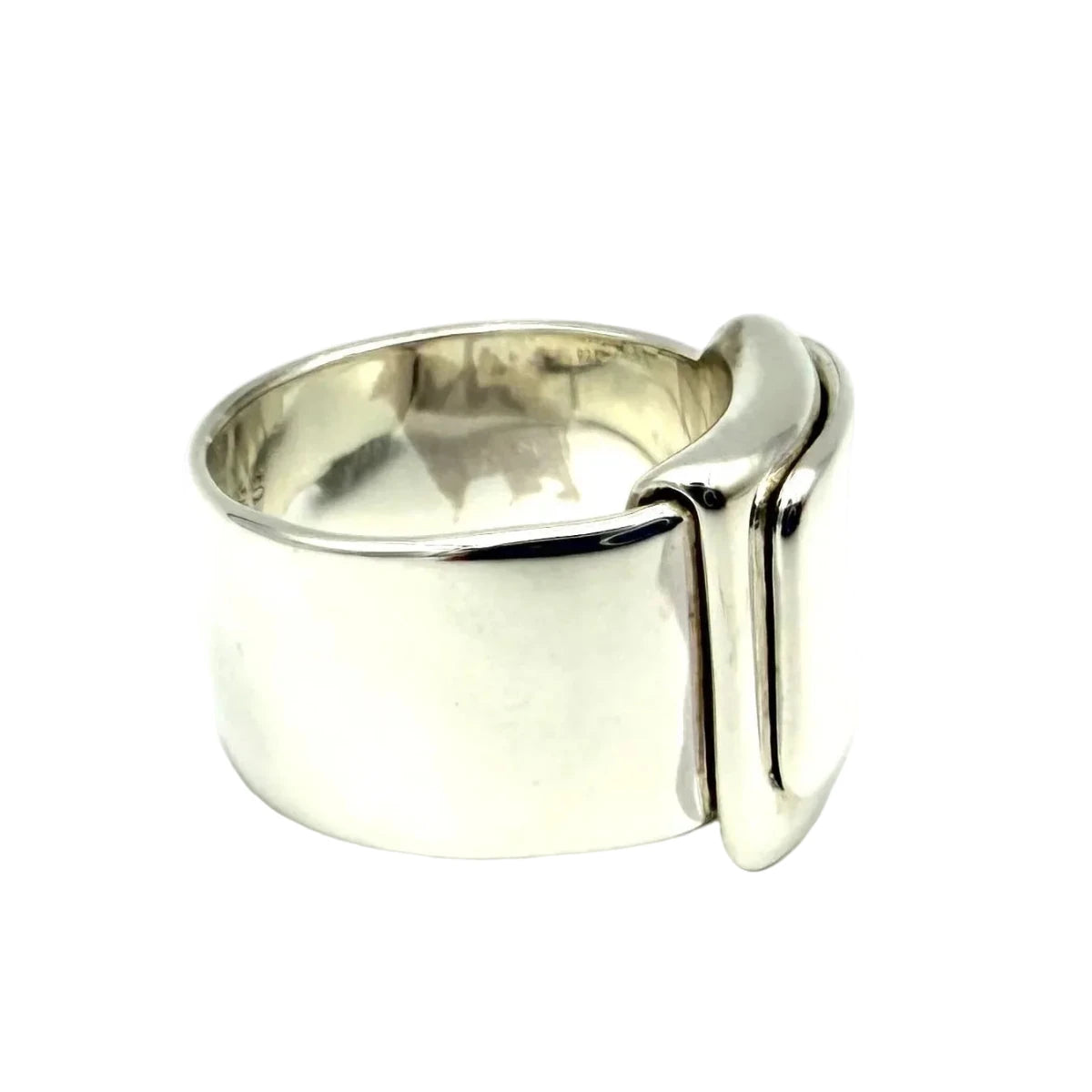 Bague HERMÈS "Pliage" en argent - Castafiore