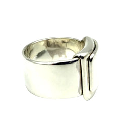 Bague HERMÈS "Pliage" en argent - Castafiore