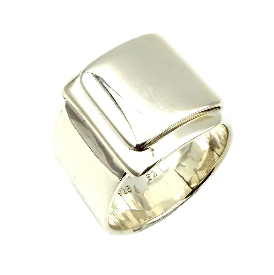 Bague HERMÈS "Pliage" en argent - Castafiore
