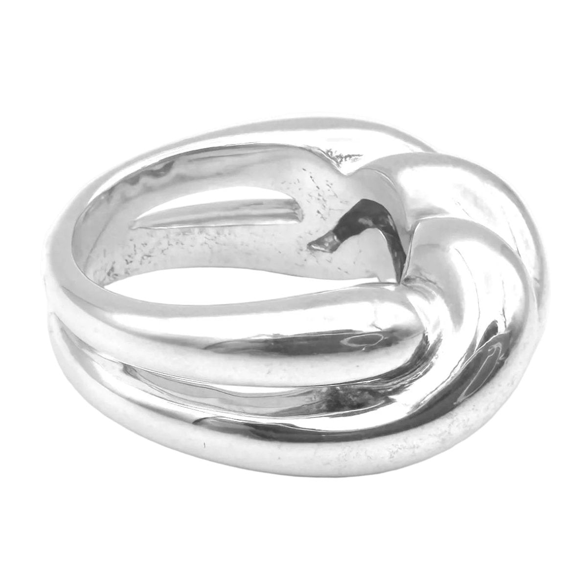 Bague HERMÈS "Torsades" en argent - Castafiore