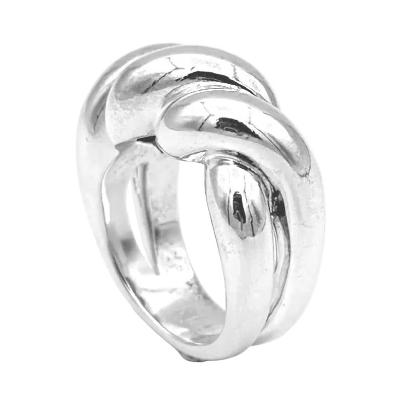 Bague HERMÈS "Torsades" en argent - Castafiore