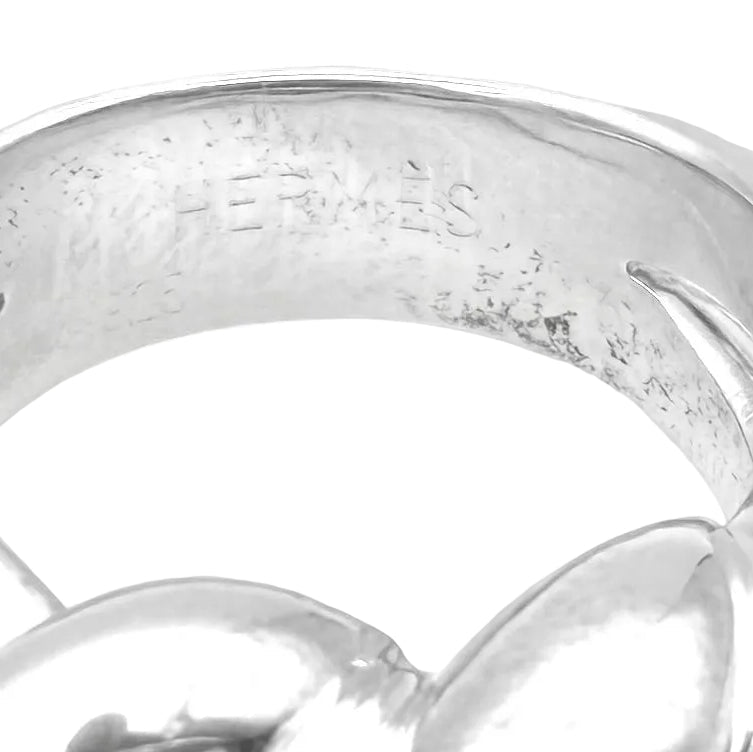 Bague HERMÈS "Torsades" en argent - Castafiore