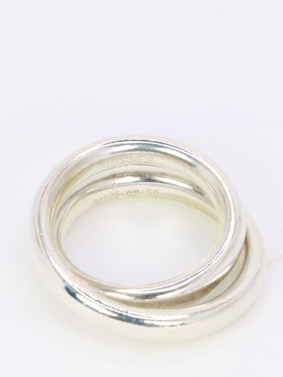 Bague HERMES Vertige en argent - Castafiore