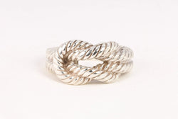 Bague Hermès vintage modèle Audierne en argent - Castafiore