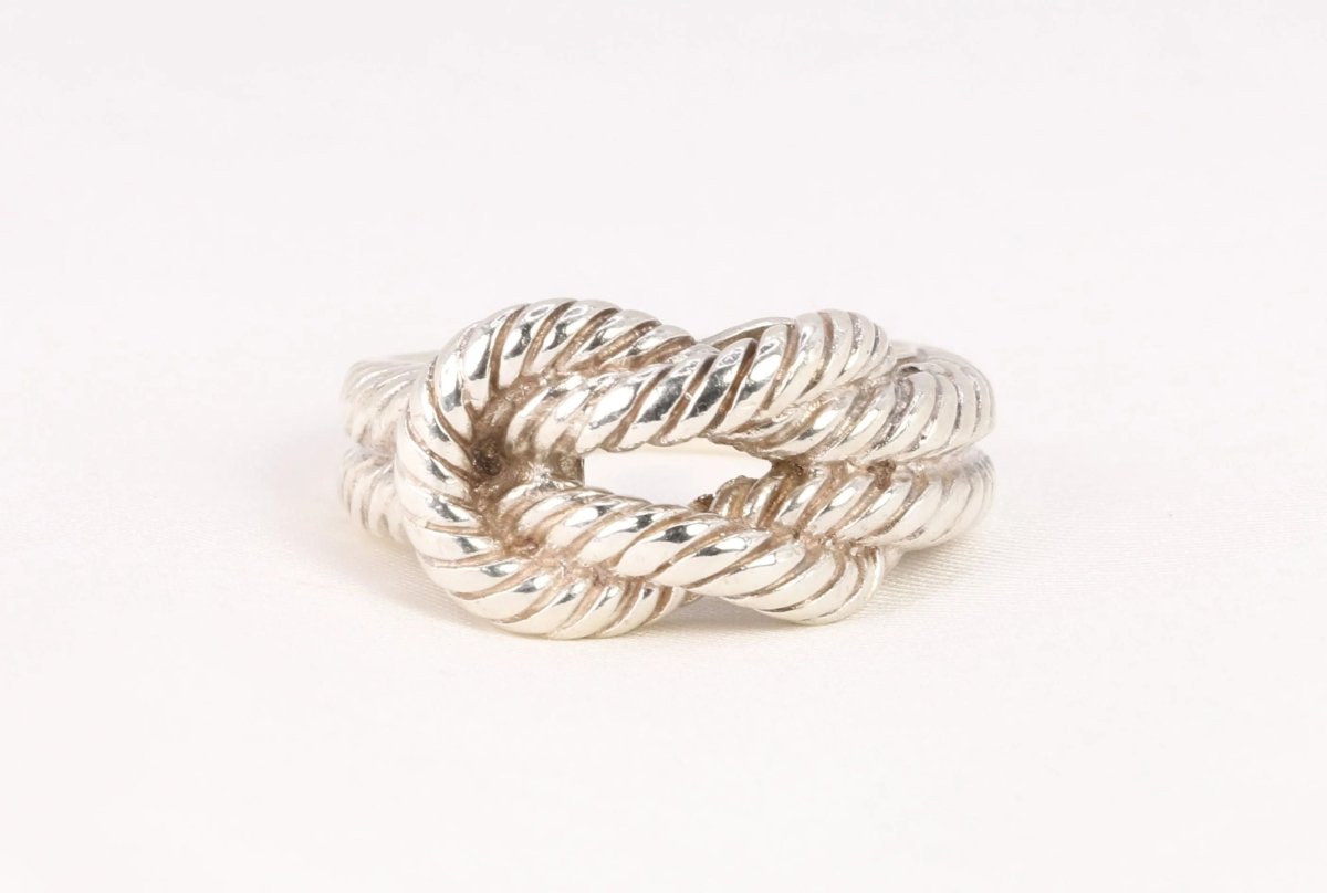 Bague Hermès vintage modèle Audierne en argent - Castafiore