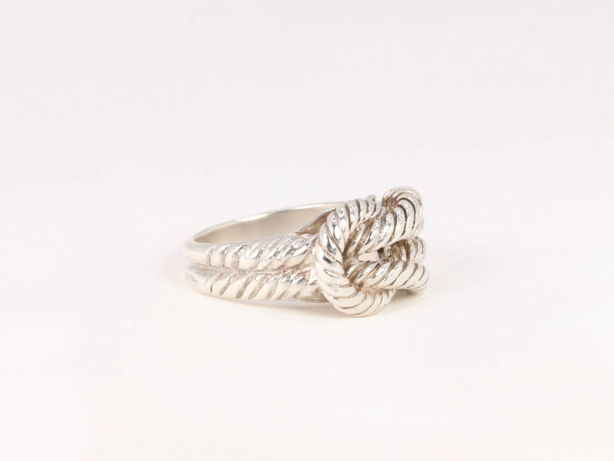 Bague Hermès vintage modèle Audierne en argent - Castafiore